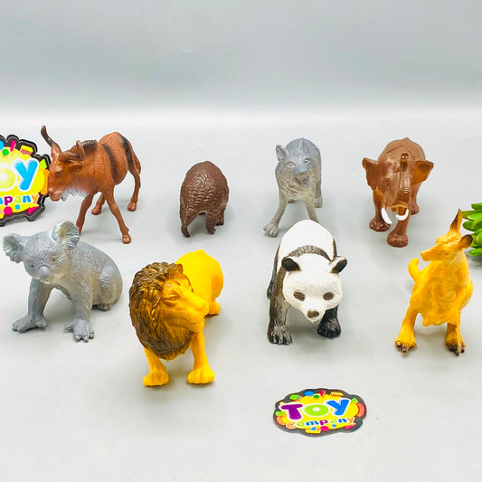 7Pcs Kids Premium Wild Animal World